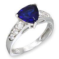 Trillion Blue Montana CZ Ring