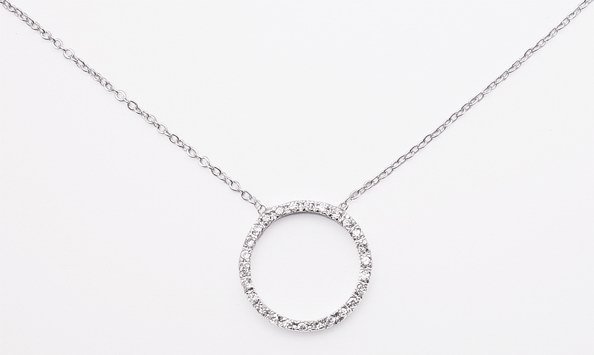 Circle of Love CZ Necklace