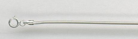 Sterling Silver Round Snake Chain - 18"