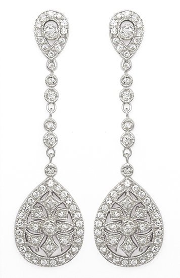 Tear Drop CZ Earrings