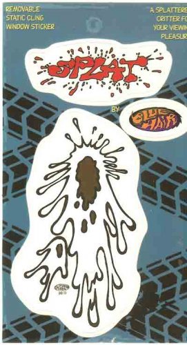 Splat Window Sticker Spot Blue Hair Brand