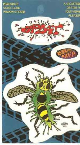 Splat Window Sticker Bug Blue Hair Brand