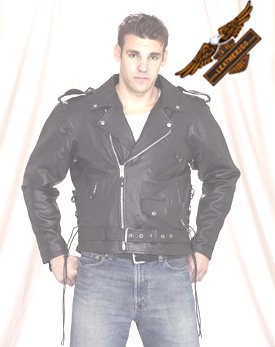 Black Jacket w/ Airvents - Naked Leather