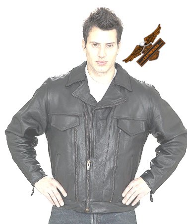 Black Jacket w/ Side Laces - Naked Leather