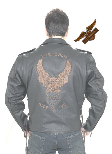 Retro Brown 'Ride To Live' Jacket - Soft Leather