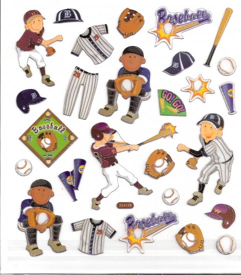 5 Baseball players, Pitcher, Catcher, batter, Gloves...