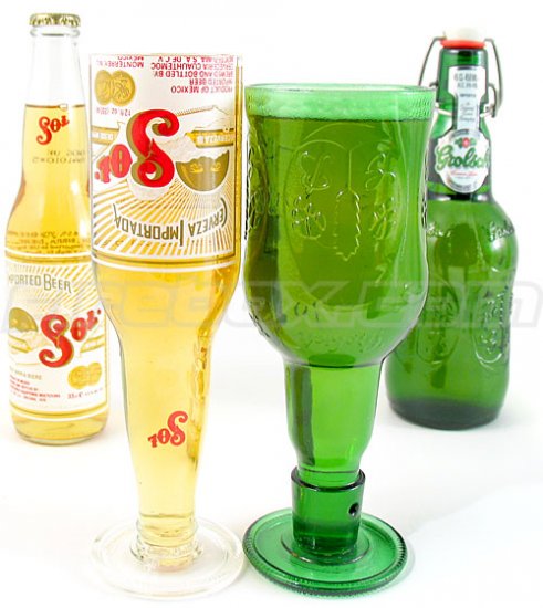 Beer Bottle Goblets