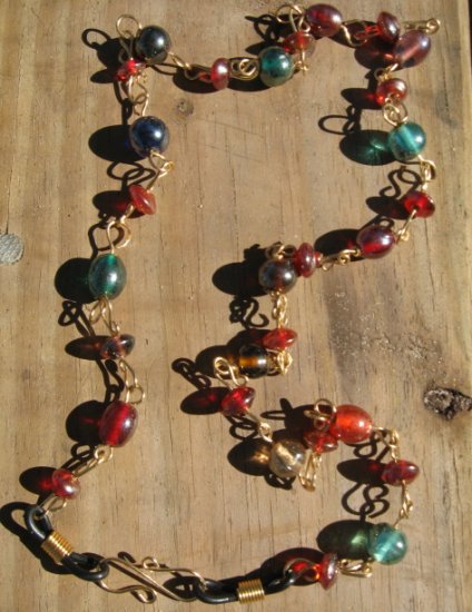 25in Glass Bead Convertible Necklace Eye Glasses Chain Holder