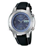 Blue Casual Dress Tough Solar Watch with Analog Dial Code and Leather band