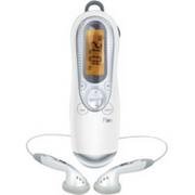 jWIN JX-M22-ICE Portable FM Digital Scan Radio with LCD Screen and Clock Function - Milk Color
