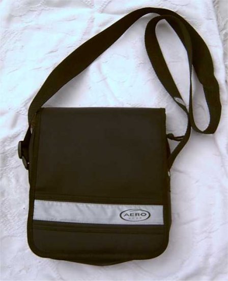 Black nylon sport purse handbag for girl teen or women
