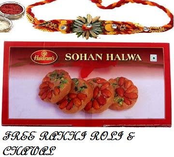 Haldirams Sohan Halwa + Rakhi Kit