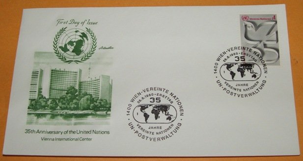 The 35th Anniversary of the United Nations FDC