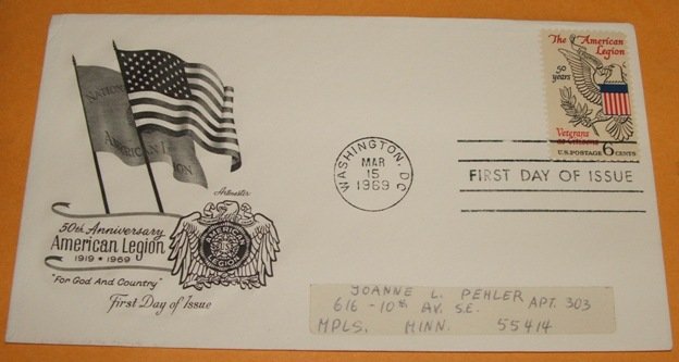 50th Anniversary of the American Legion First Day Cover