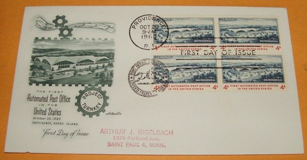 The First Automated Post Office in the United States First Day Cover (FDC)