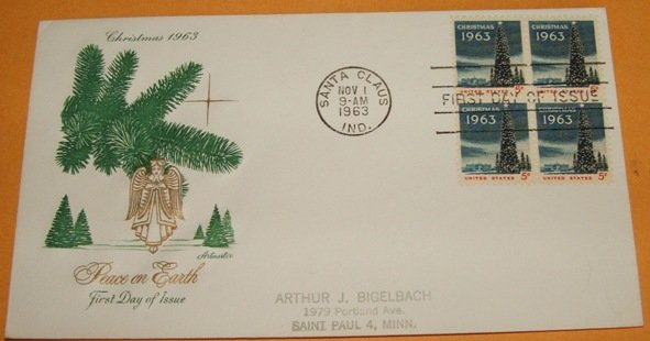 Christmas 1963 First Day Cover (FDC)