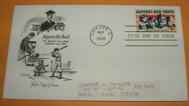 Support Our Youth, Elks National Youth Week, First Day Cover (FDC)