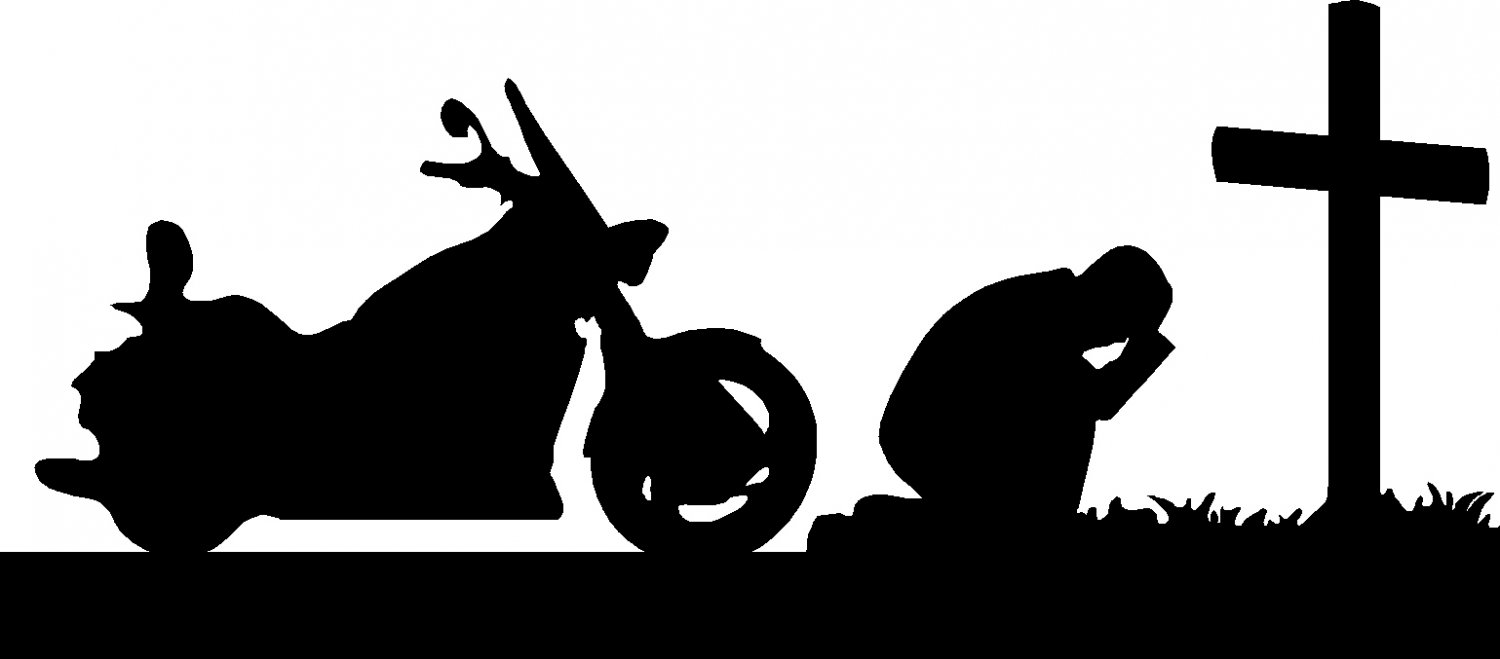Biker Praying At Cross Motorcycle Vinyl Decal Sticker 8 Biker Praying At Cross Motorcycle Vinyl Decal Sticker 8