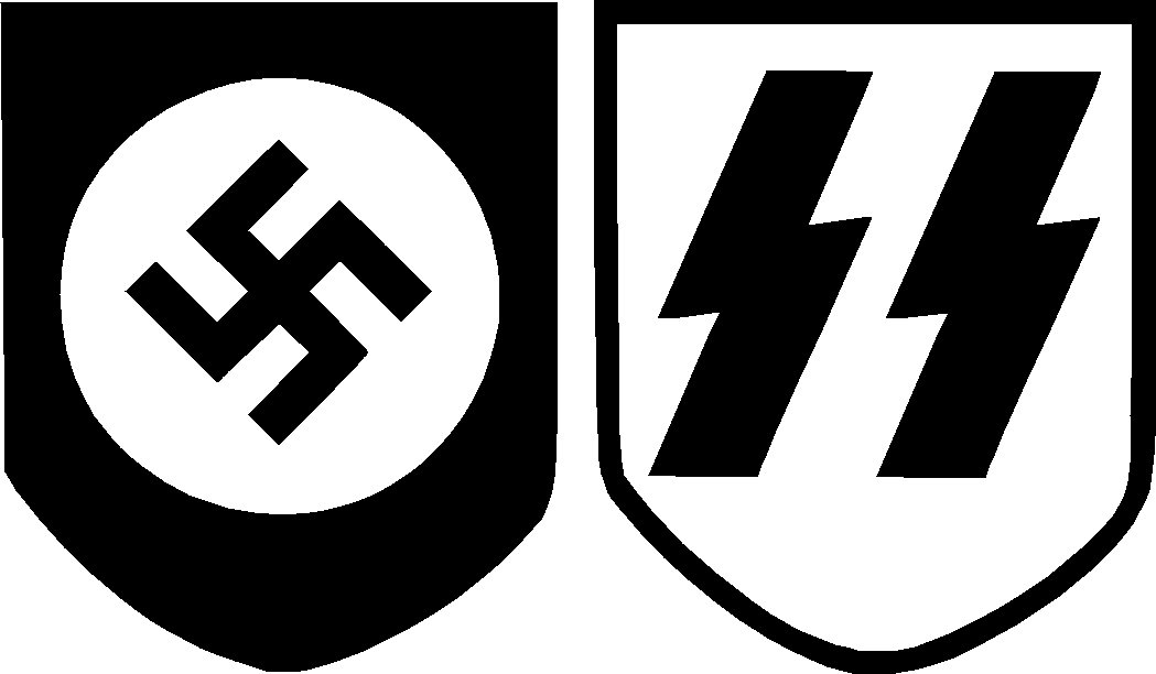 Nazi Swastika Ss Vinyl Decal Sticker Set