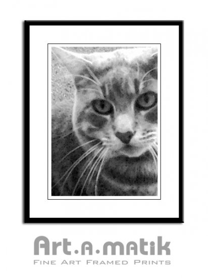 Smokey Portrait - Artamatik Framed Print