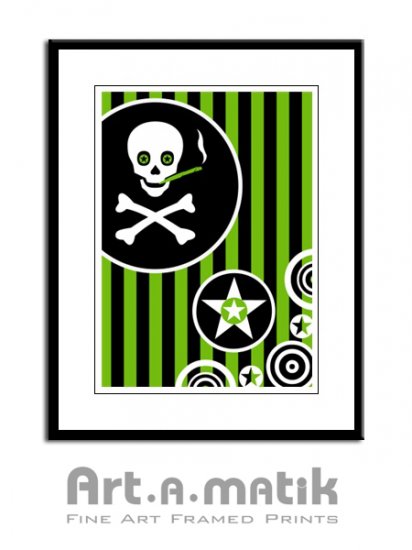 Numb Skull - Artamatik Framed Print