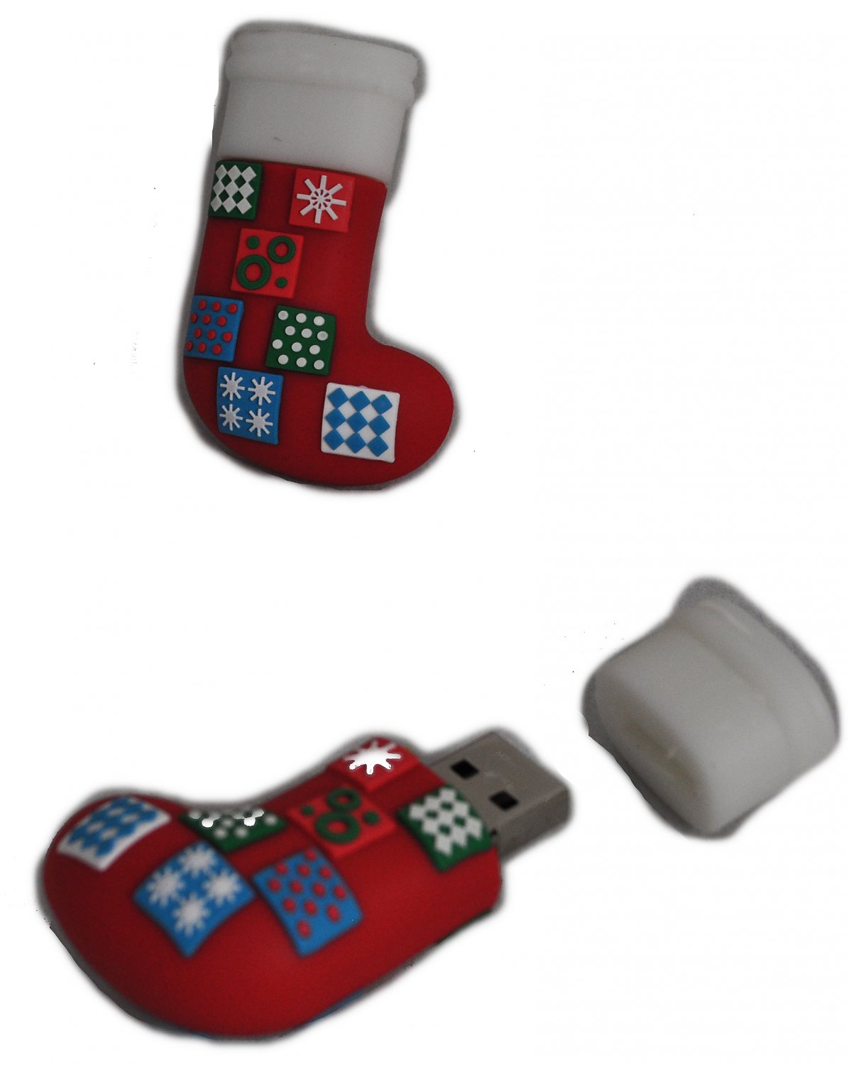 Christmas Quilted Stocking Novelty 2GB USB Drive