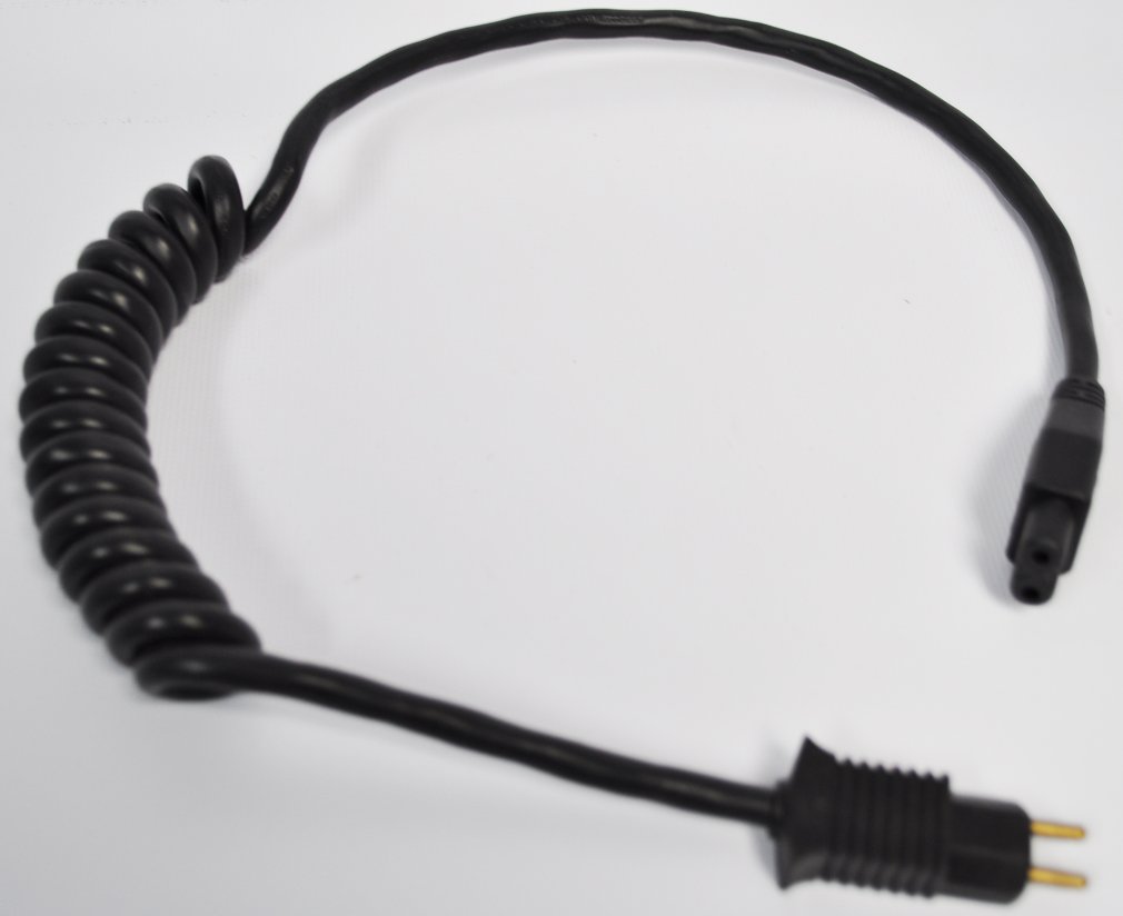 Male to Female Coiled Power Cord for Plastiflex Telescoping Wand