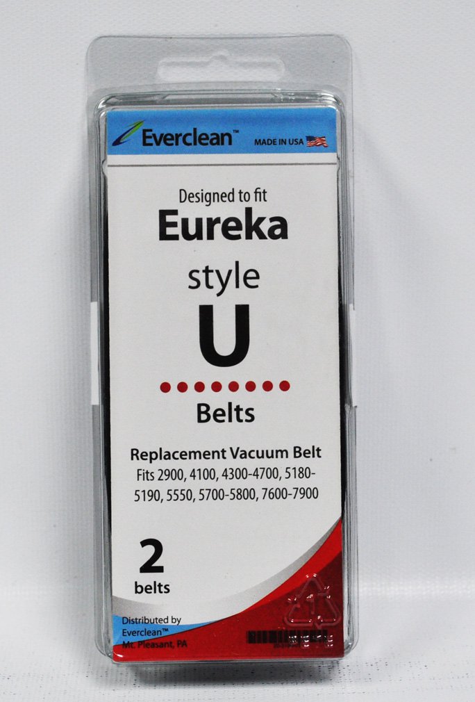Generic Eureka Style U Vacuum Belts 2 Pack