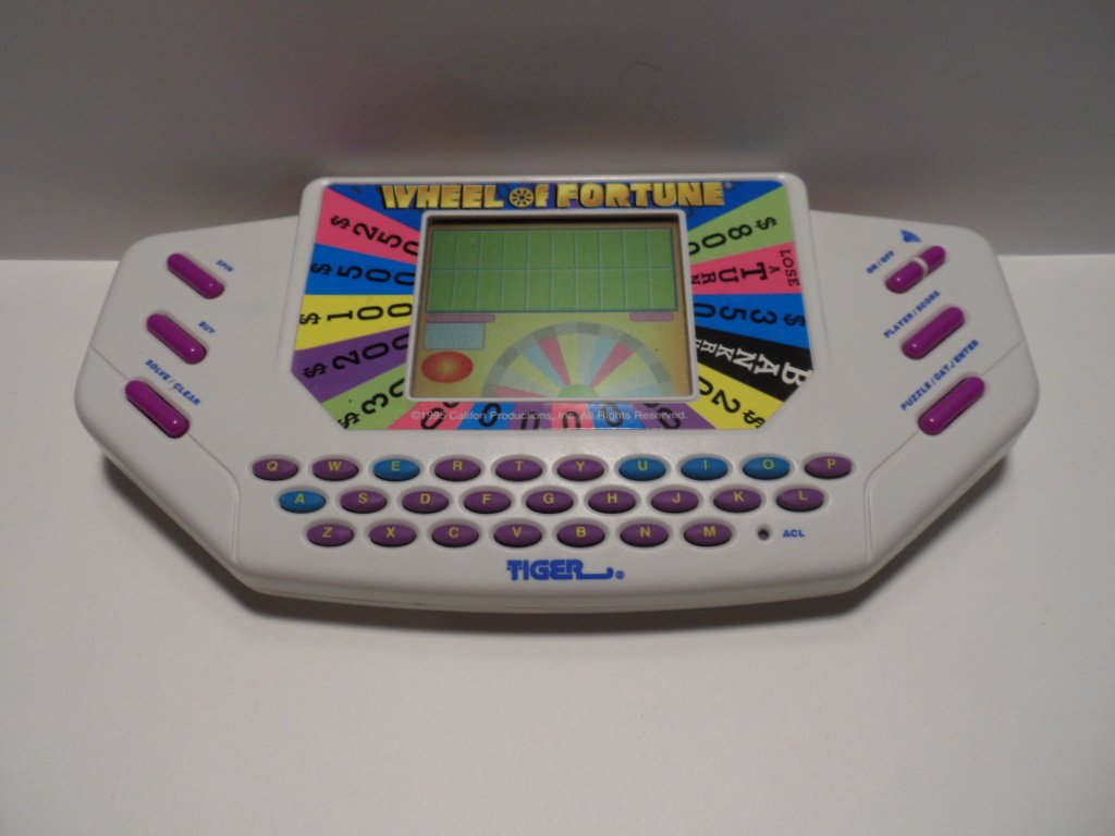 Tiger wheel of fortune handheld electronic game manual