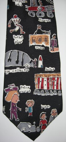 Save the Children 100% sild tie When I Grow Up I Want