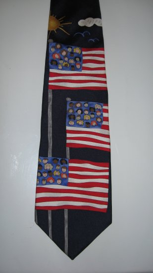 Save the Children 100% silk necktie Children of the USA
