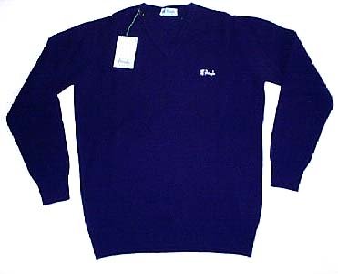 Pringle - Blue V-Neck Jumper