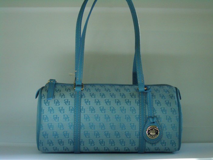 NWT DOONEY AND BOURKE BLUE BARREL BAG