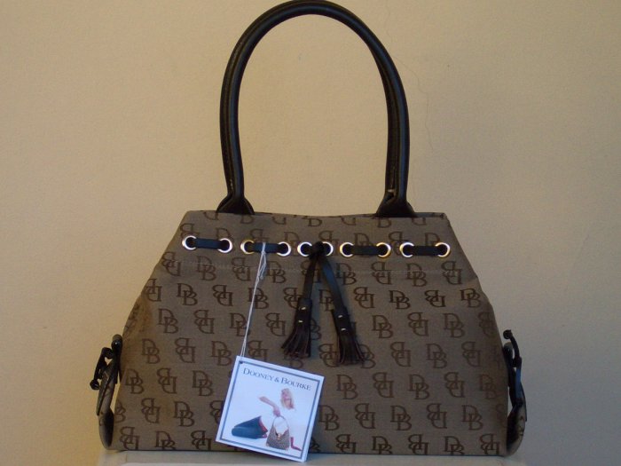 NWT DOONEY AND BOURKE MEDIUM TAPERED TASSEL BAG