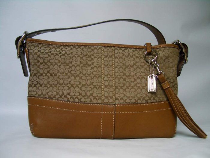 Authentic Coach Mini Signature Soft Dufle Handbag