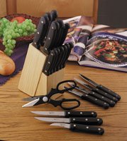21pc Cutlery and Wood Block