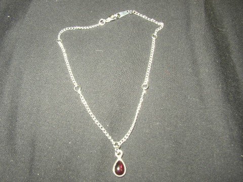 Red Pendant Anklet