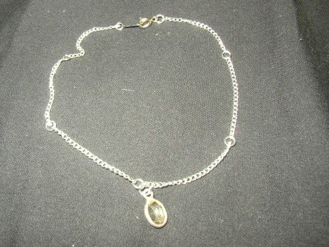 Citrine Pendant Anklet