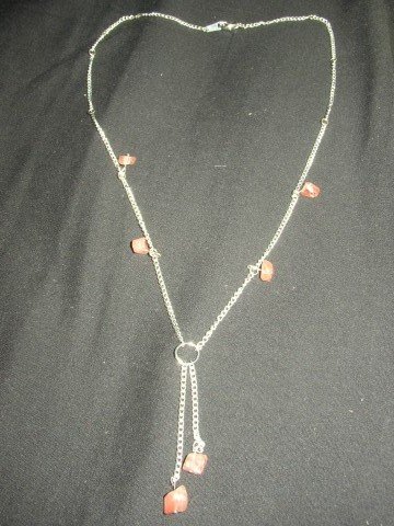 Pink Chip Lariat