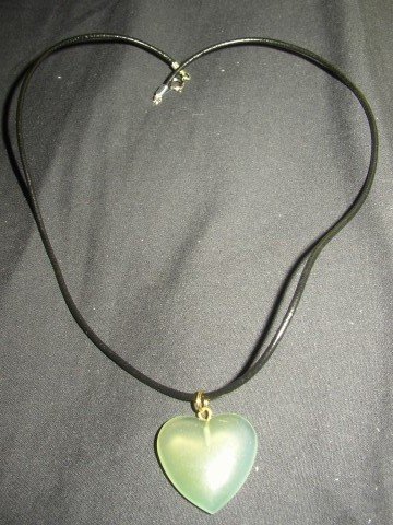 Light Green Heart Necklace