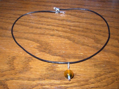 Two Tone Dark Orange Necklace