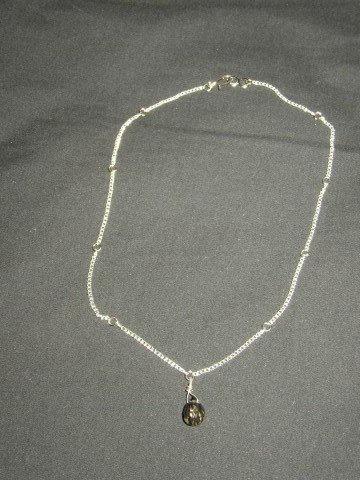 Purple Teardrop Necklace