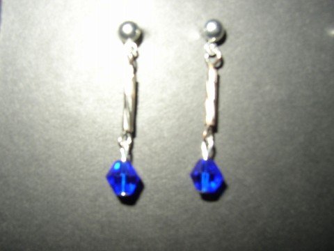 Blue Crystal Earring