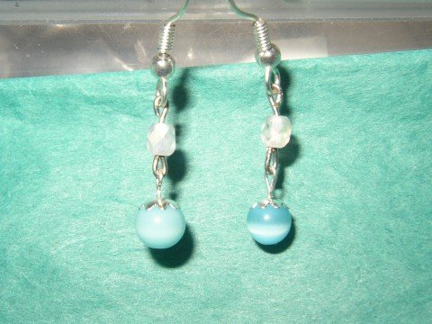 Blue Catseye Earring