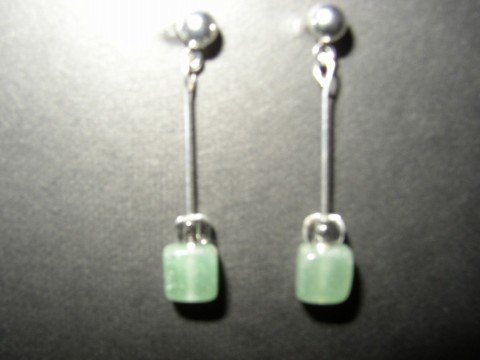 Green Stone Earrings
