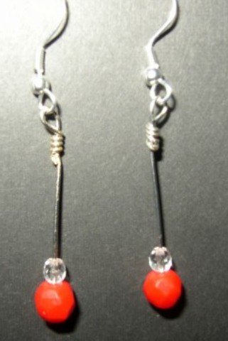 Orangered Earring