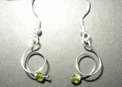 Green Twist Earring