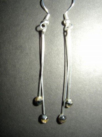 Natural Stone Color Dangle Earrings