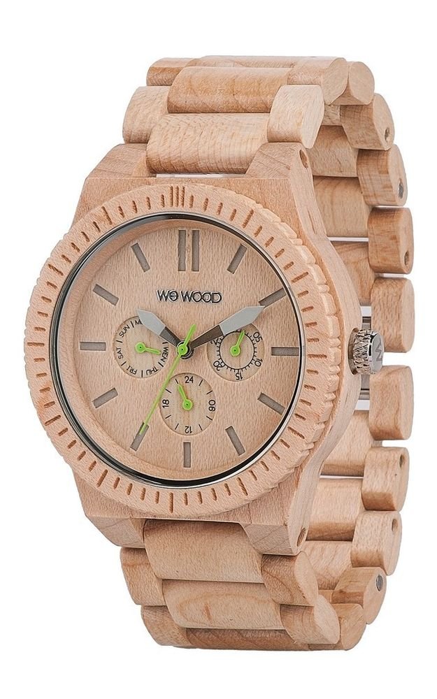 WeWOOD Kappa Chrono Beige Watch - Natural Wood Timepiece