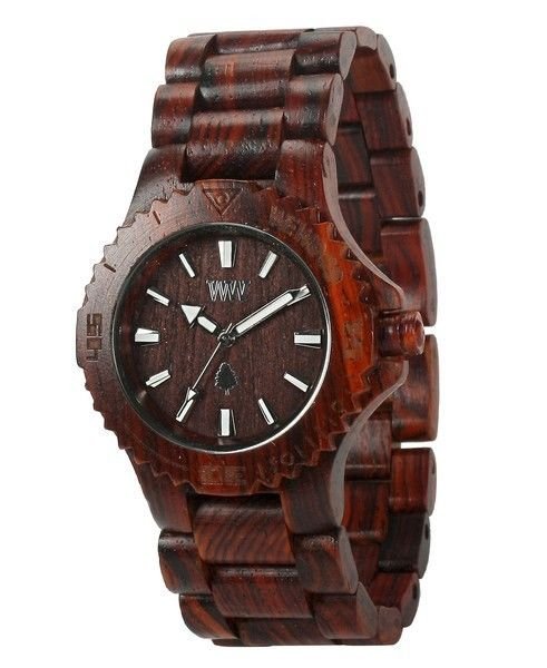 WeWOOD Date Brown Watch - Natural Wood Timepiece